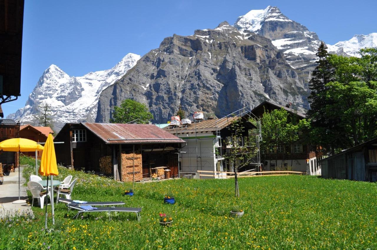 Chalet Bim Chilchli Mürren Exterior foto